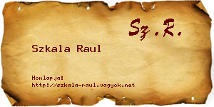 Szkala Raul névjegykártya